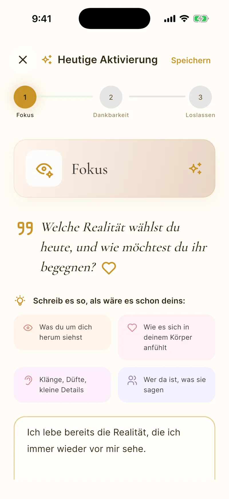 Dreistufiges Manifestationstagebuch