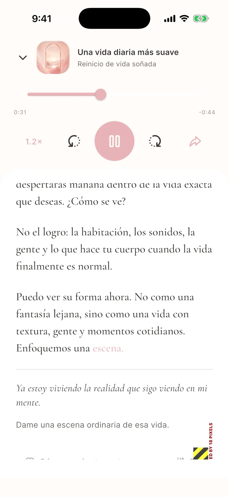 Voz inmersiva y lectura sincronizada