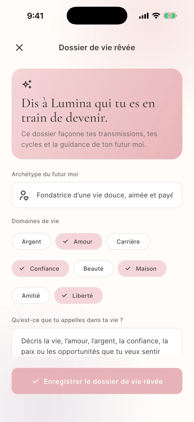 Historique des Rêves et du journal
