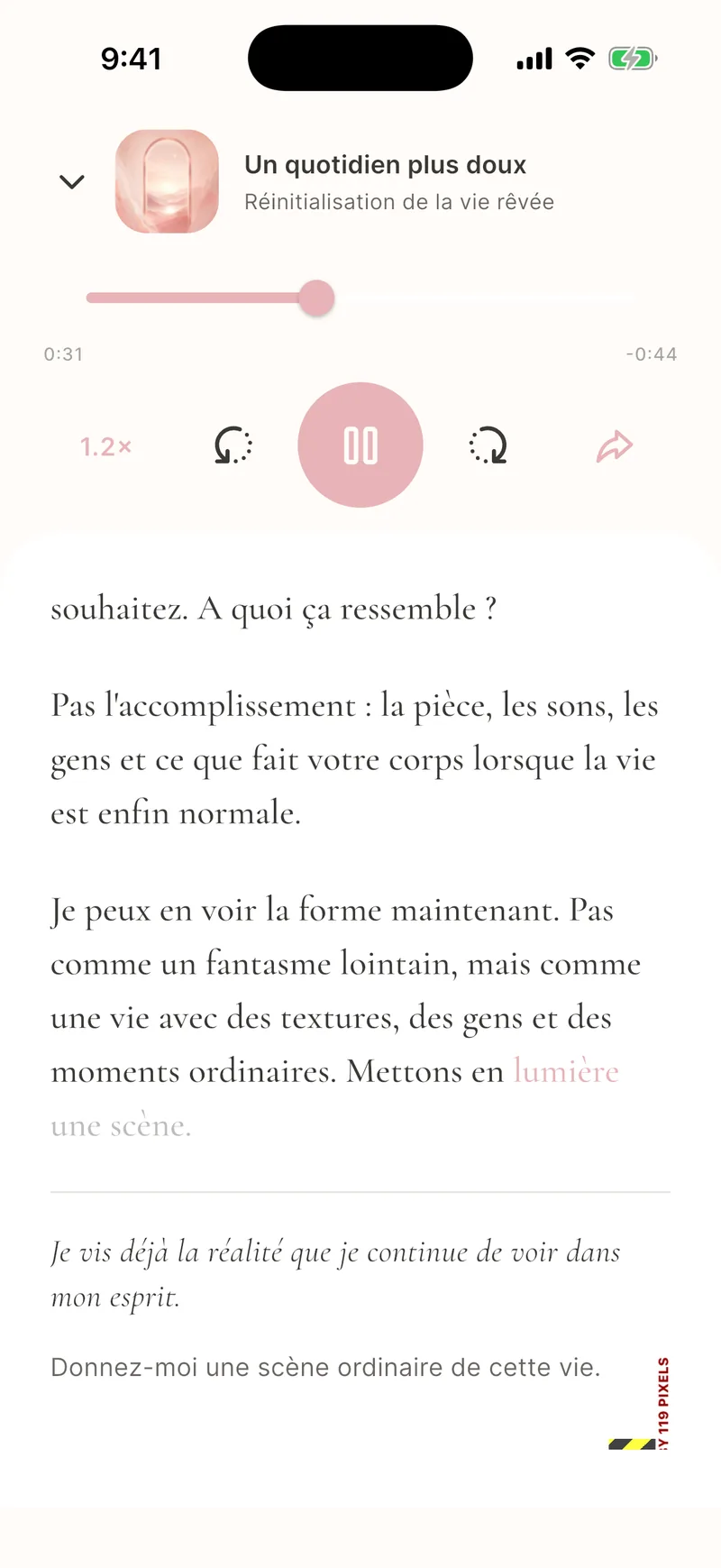 Voix immersive et lecture synchronisée