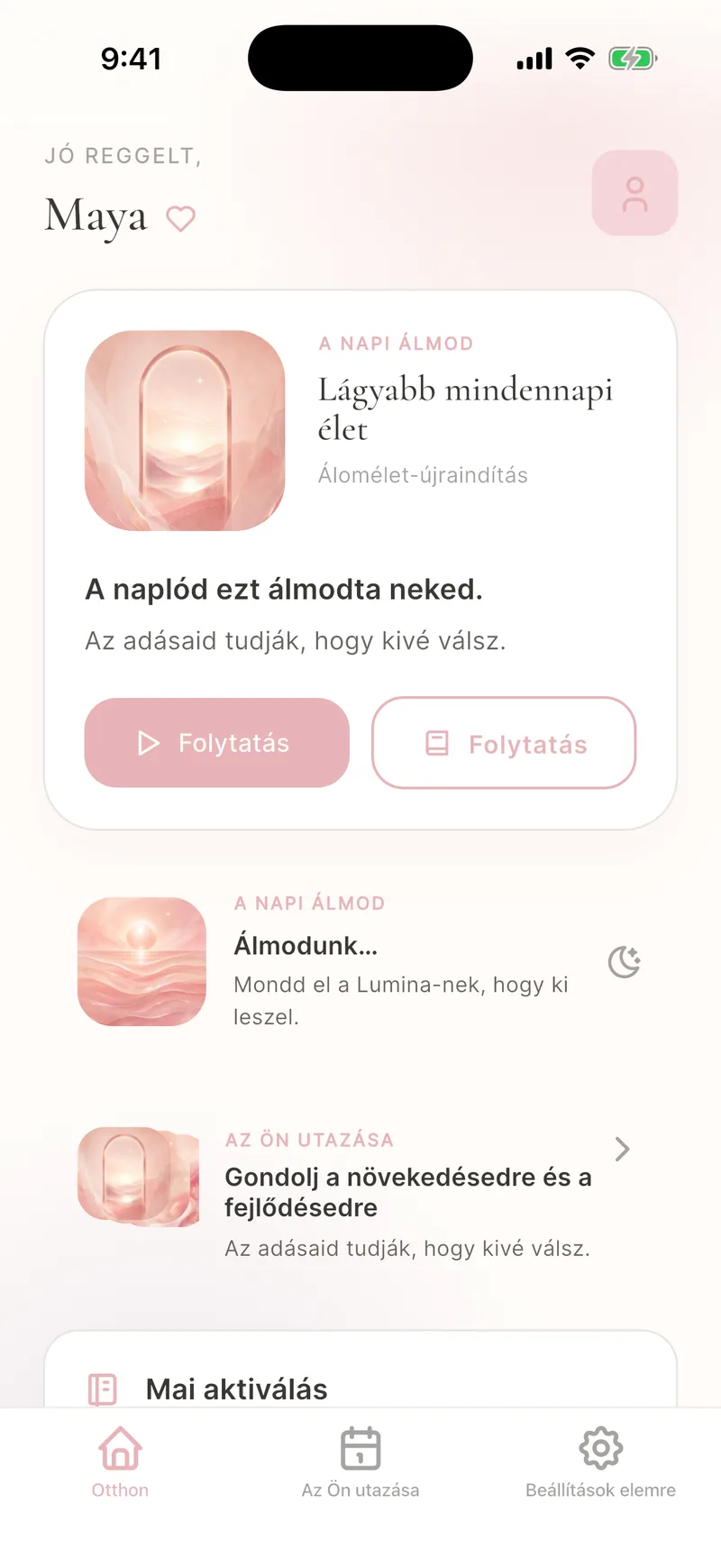 Személyes Napi Álmok