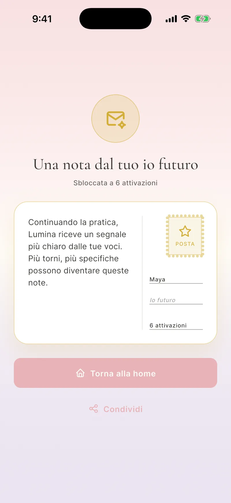 Note del tuo Sé futuro