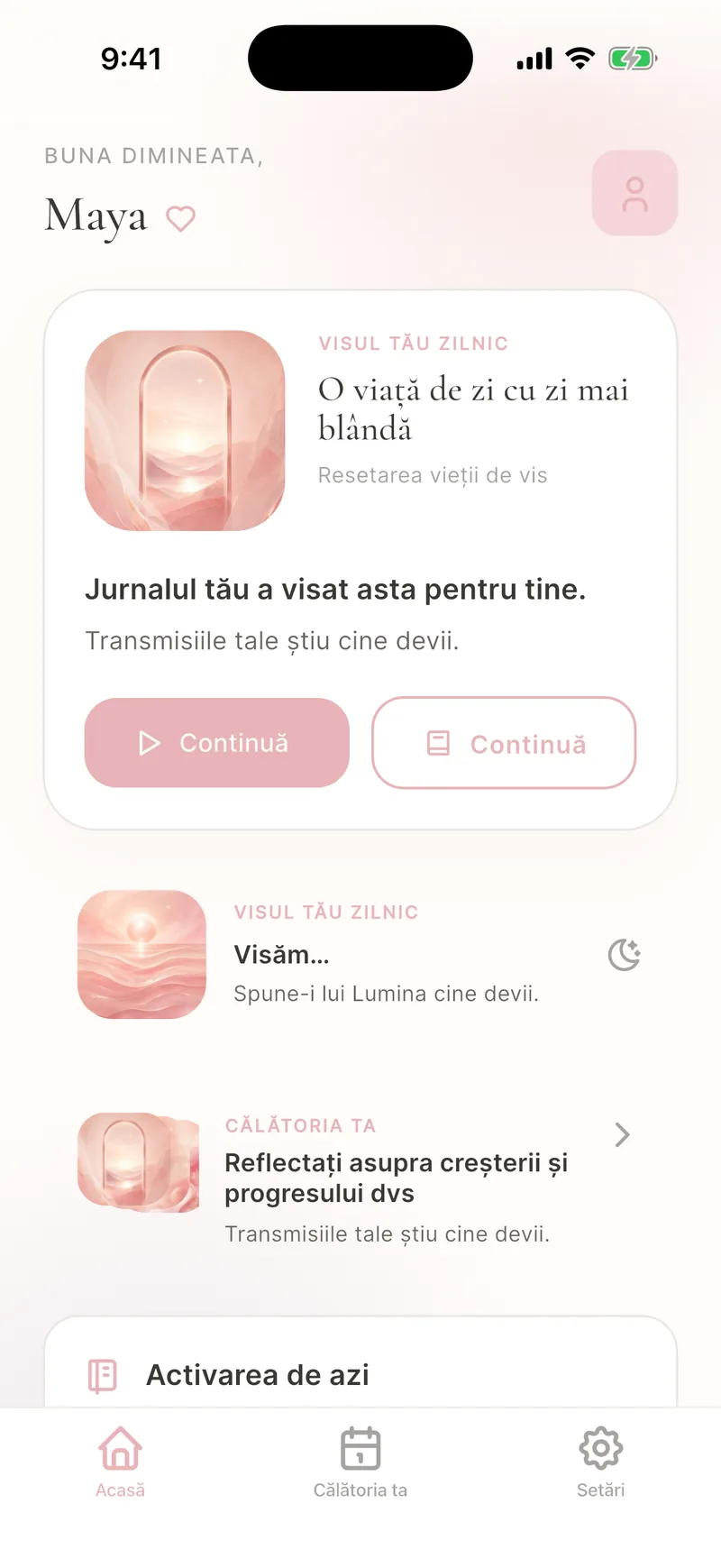 Vise Zilnice personalizate