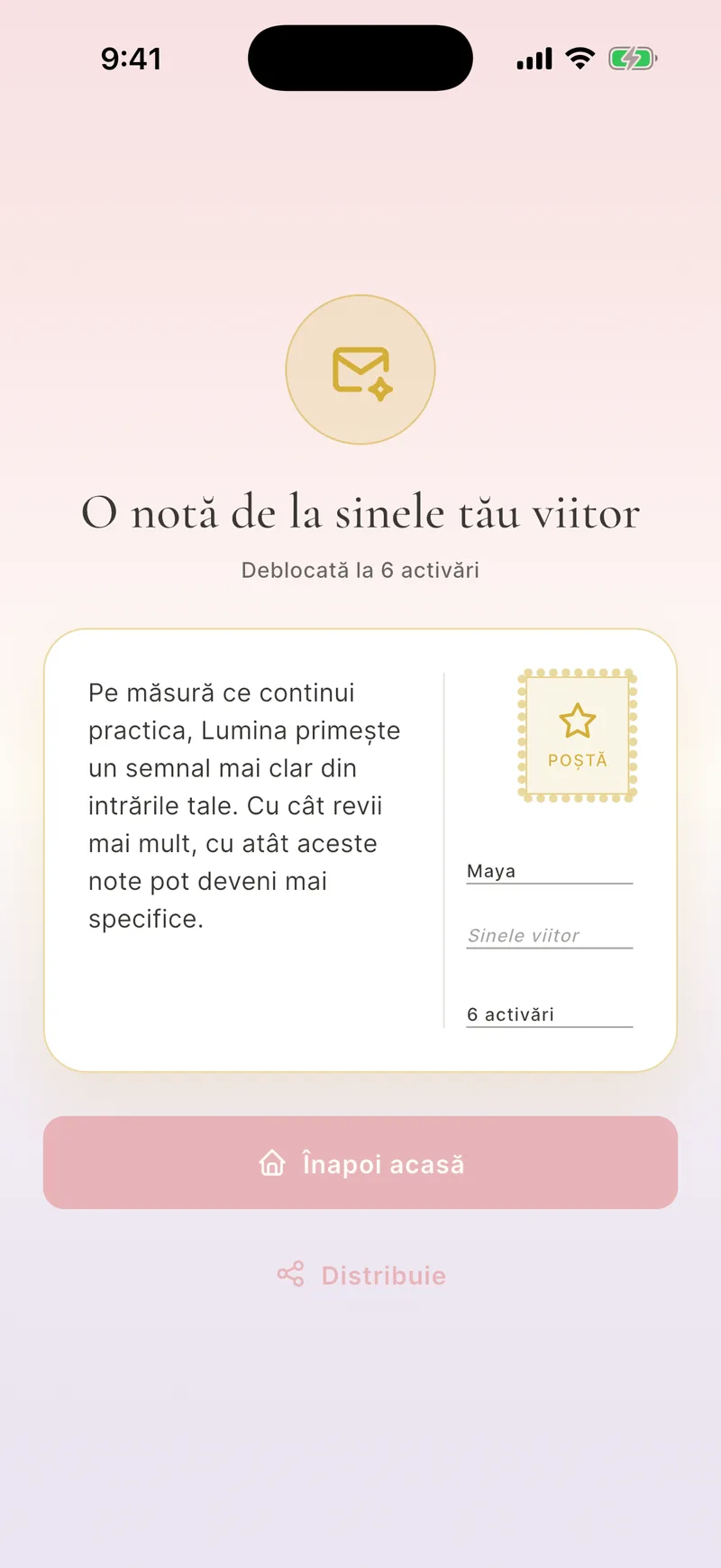 Note de la sinele tău viitor