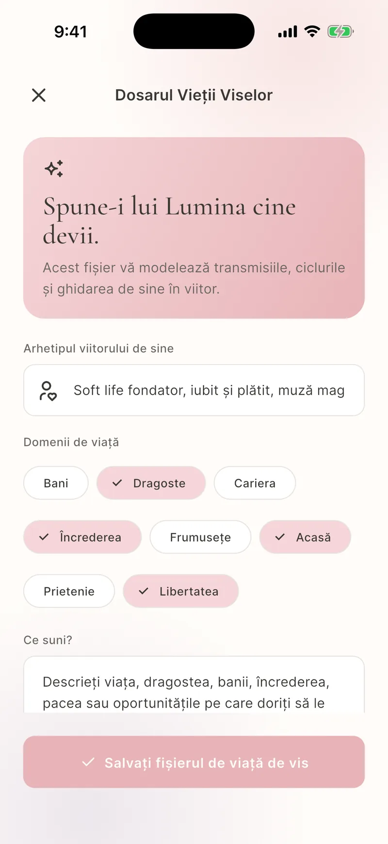 Istoric salvat de Vise și jurnal