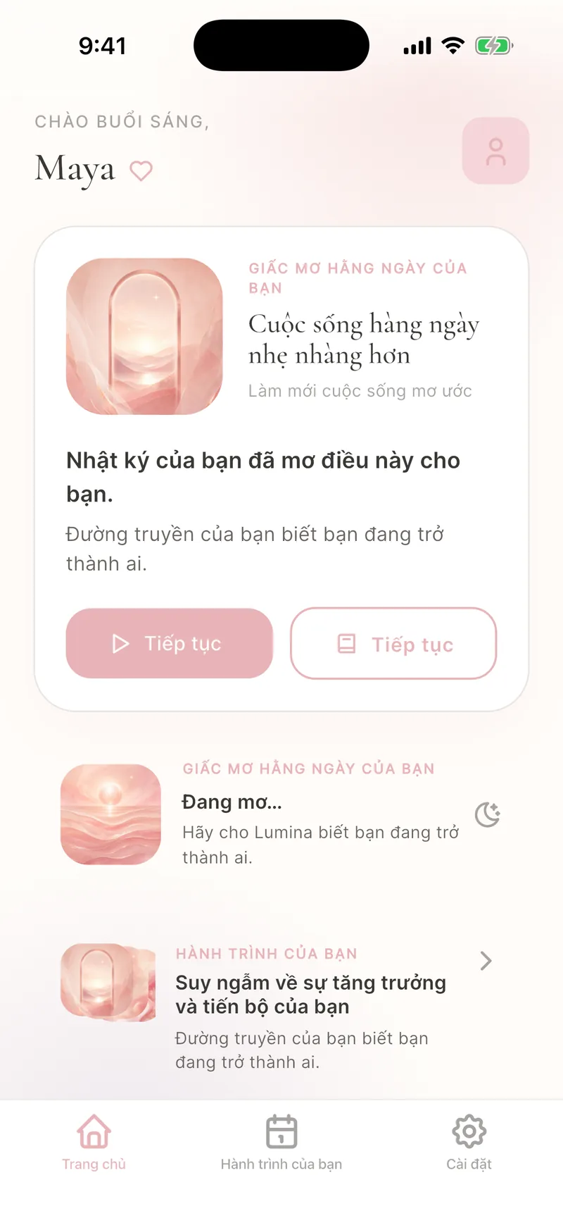 Giấc Mơ Hằng Ngày riêng
