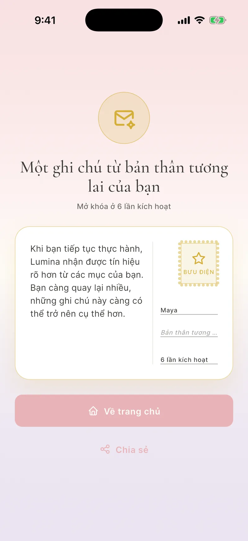 Ghi chú từ bản thân tương lai